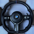 Volante Nero con Parti in Carbonio per BMW